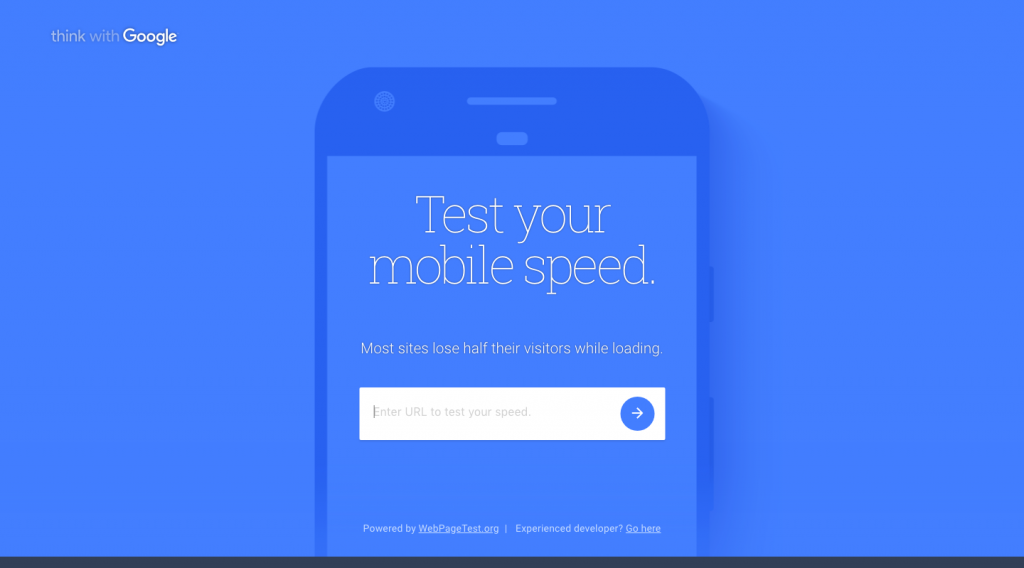uji kecepatan mobile Anda dengan situs tes mobile google